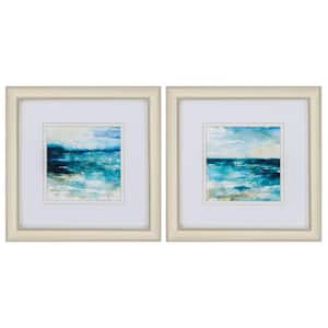 12 in. X 12 in. Champagne Gold Color Gallery Picture Frame Ocean Break (Set of 2)