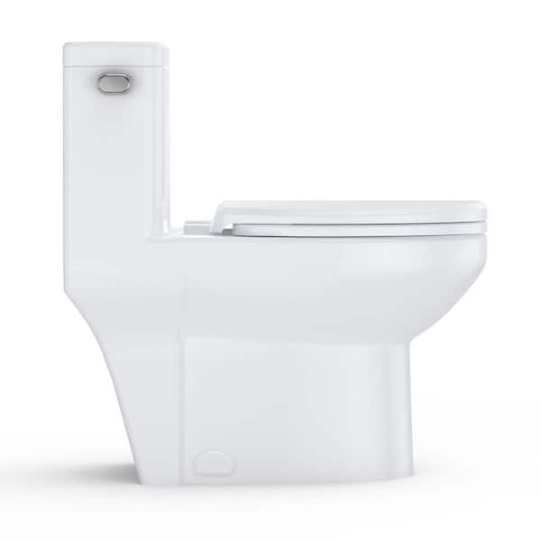 12 in 1-Piece 4. 8L/1.28 GPF V‑Shape Left Side Flush Elongated
