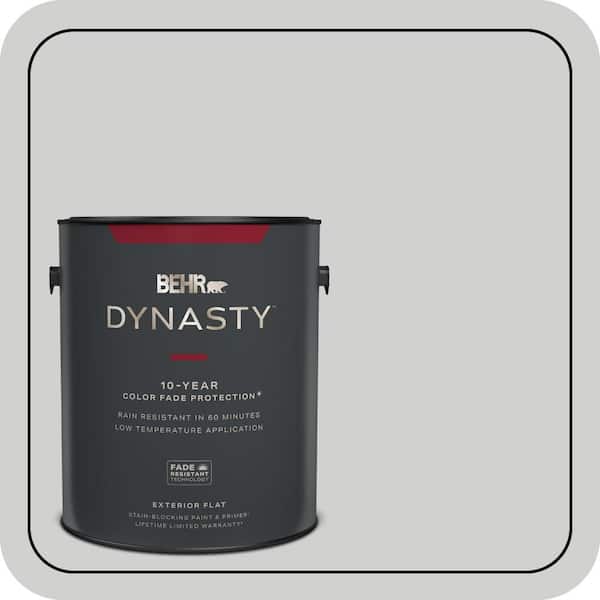 BEHR DYNASTY 1 gal. #N520-1 White Metal Flat Exterior Stain-Blocking Paint & Primer