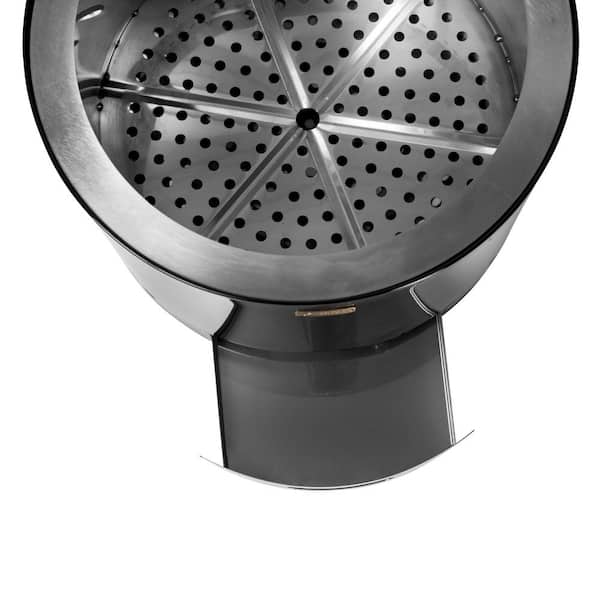 Unbranded - Smokeless Fire Stove Pilar 50, Clean-Burn Fireplace and Grill, Black Enameled Steel