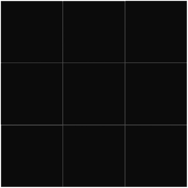 Kenzo Black 7.9 in. x 7.9 in. Matte Porcelain Tile Sample