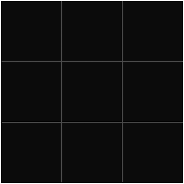 MOLOVO Kenzo Black 7.9 in. x 7.9 in. Matte Porcelain Floor and Wall Tile (11.2 .sq. ft./Case)