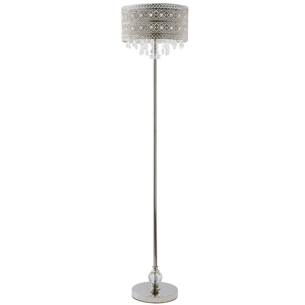 cross droplet crystal floor lamp