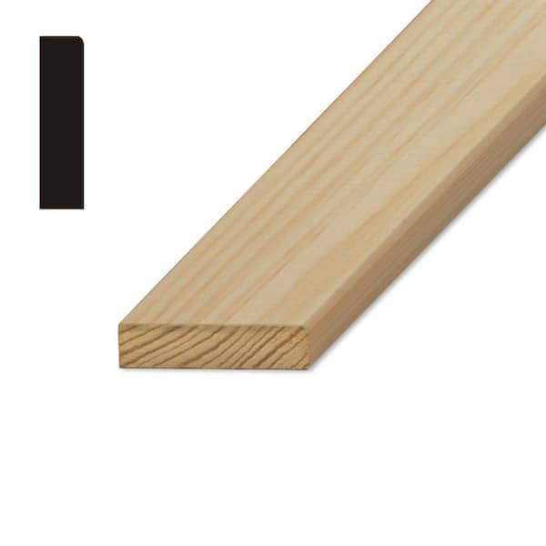 Kelleher 7/16 in. x 1-1/4 in. Fingerjoint Pine Stop Moulding