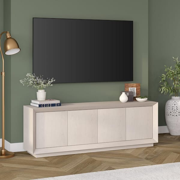 Meyer&Cross Oswald 68 in. Alder White TV Stand Fits TV's up