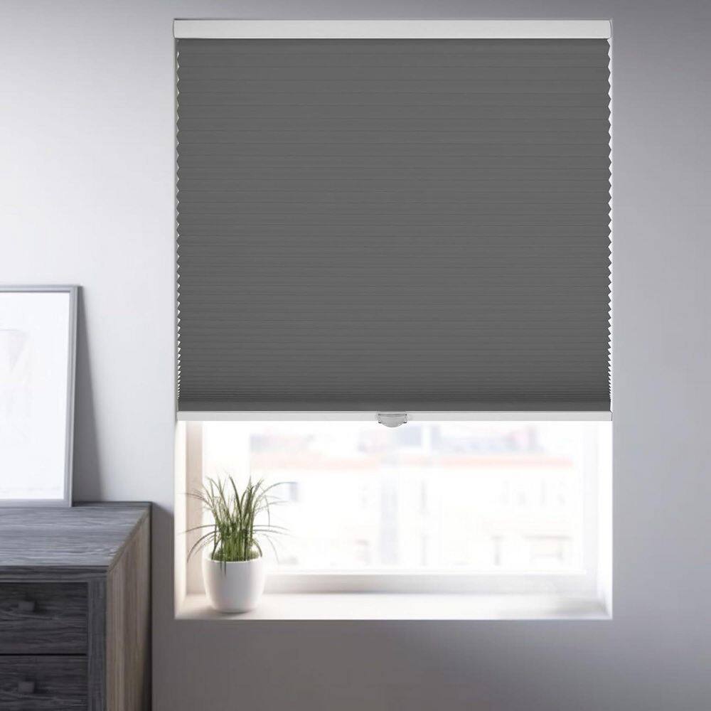 Cut-to-Width Steel Cordless Blackout Privacy Polyester Cellular Shades 59.75 in. W x 72 in. L price history on PriceWatchPro