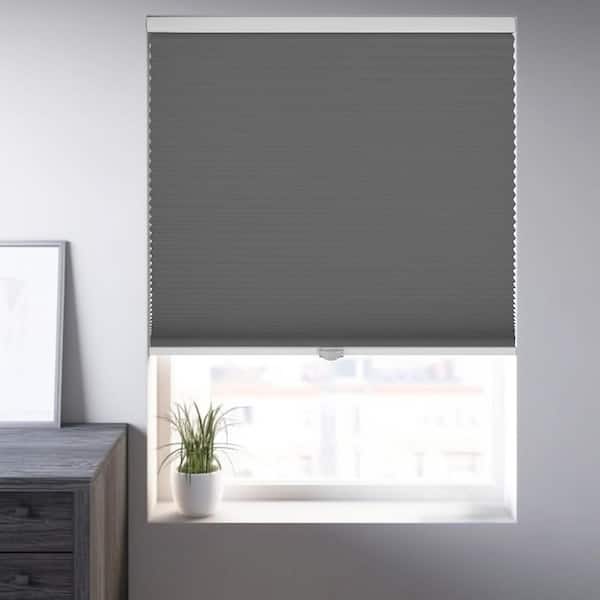 Cut-to-Width Steel Cordless Blackout Privacy Polyester Cellular Shades 72 in. W x 72 in. L