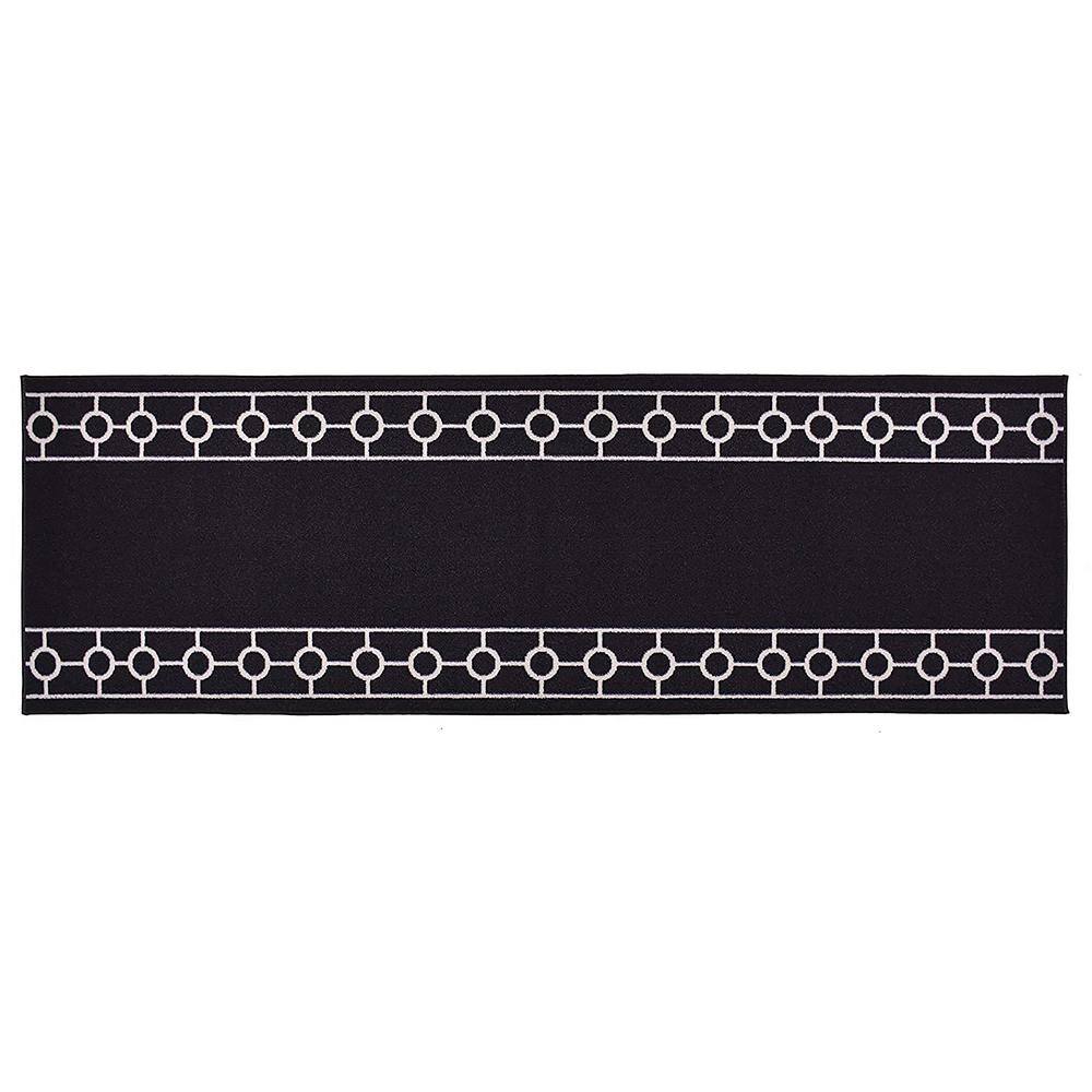 Reviews for Chain Border Custom Size Black 48 in. x 26