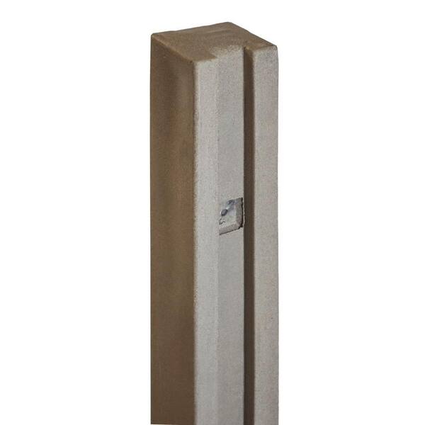 SimTek 5 in. x 5 in. x 8-1/2 ft. Brown Composite Fence Gate Post