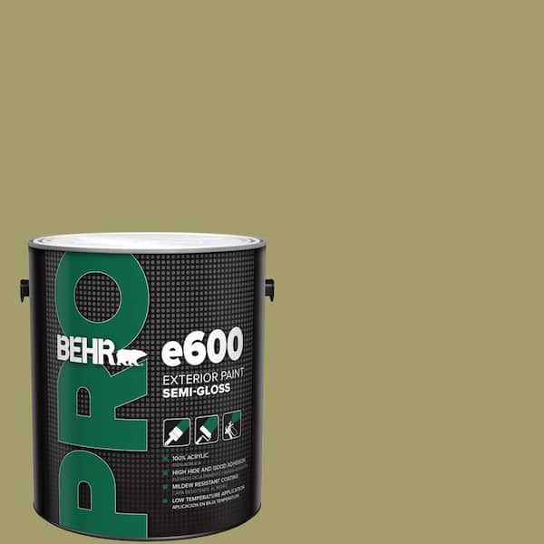 BEHR PRO 1 gal. #S340-5 Farm Fresh Semi-Gloss Exterior Paint
