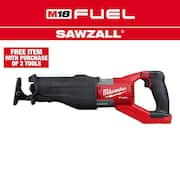 M18 FUEL 18V Lithium-Ion Brushless Cordless Super SAWZALL Orbital Reciprocating Saw (Tool-Only)