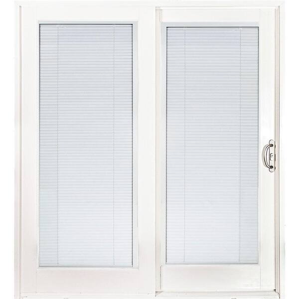 MP Doors 72 in. x 80 in. Smooth White RightHand Composite Sliding