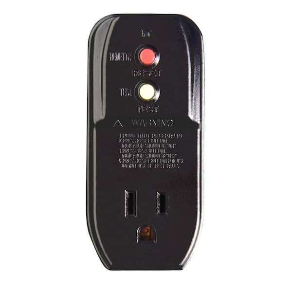 15 Amp Grounded GFCI Outlet Adapter