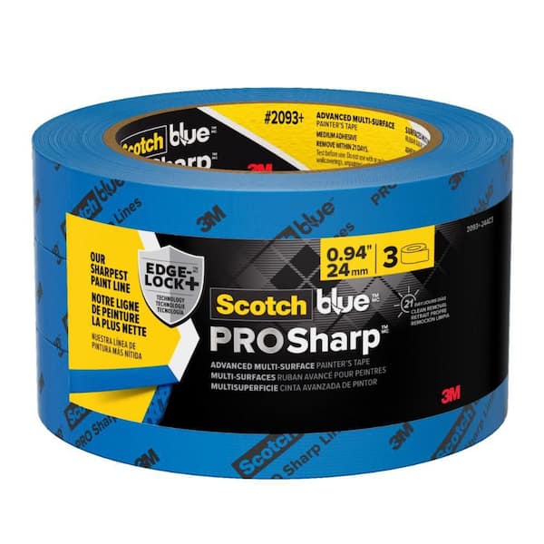3M ScotchBlue 0.94 in. x 60 yds. PROSharp Painter's Tape (3 Rolls)