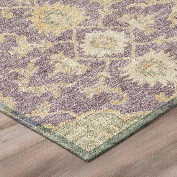 Chantille Machine Washable Indoor/Outdoor Abstract ACN3077 Purple 2 ft. x 7 ft. Runner Rug