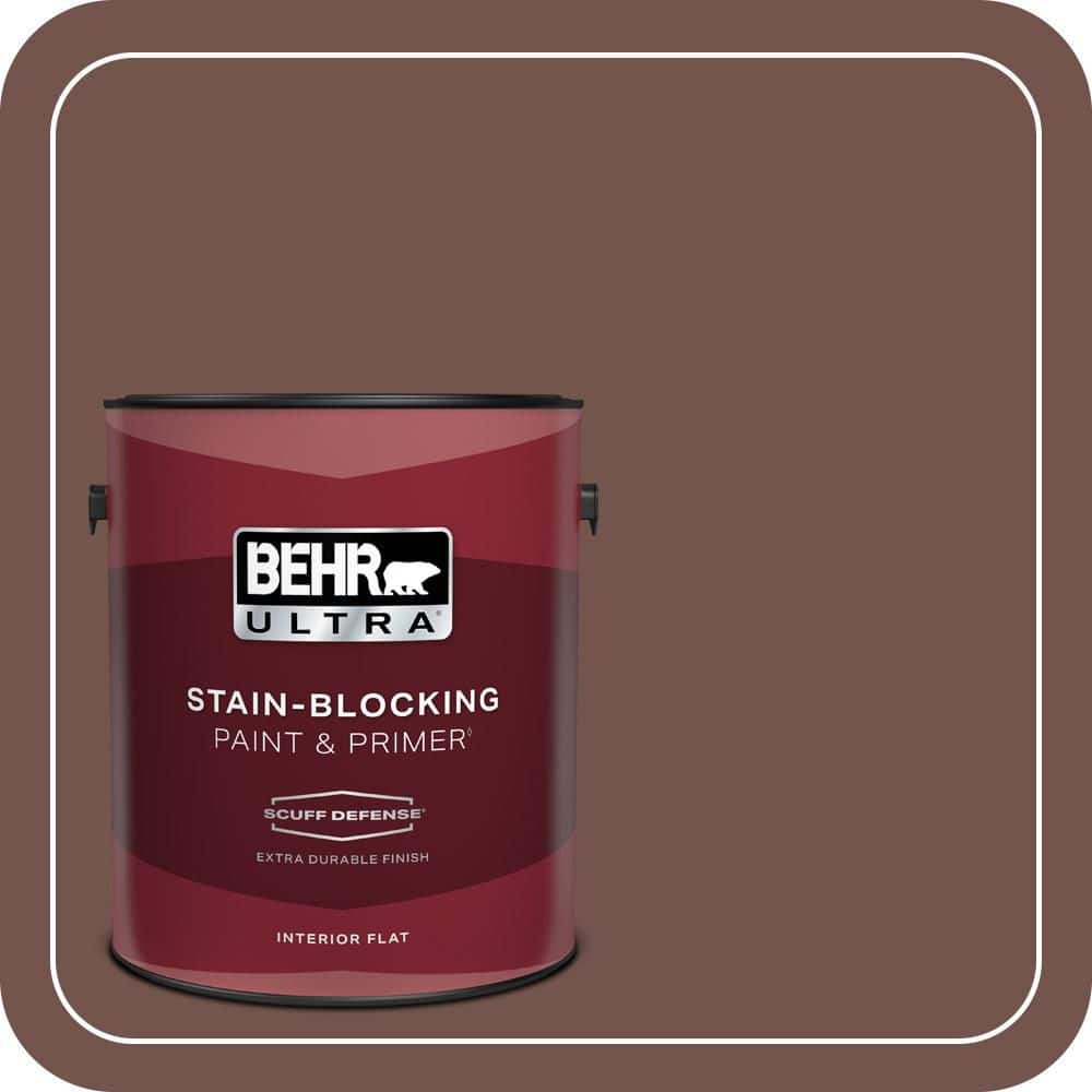 1 gal. Home Decorators Collection #HDC-CL-12 Terrace Brown Extra Durable Flat Interior Paint & Primer price history on PriceWatchPro