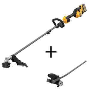 60V MAX Brushless Cordless Battery Powered Attachment Capable String Trimmer Kit with Edger Attachment