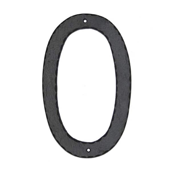 Montague Metal Products 10 in. Textured House Number 0