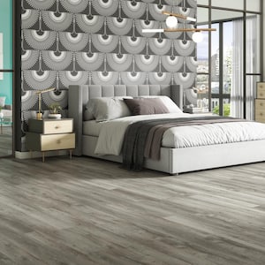 Polished Pro Smokey Stone 8 MIL x 6 in. W x 48 in. L Glue Down Waterproof Luxury Vinyl Flooring (3120 sq. ft./pallet)