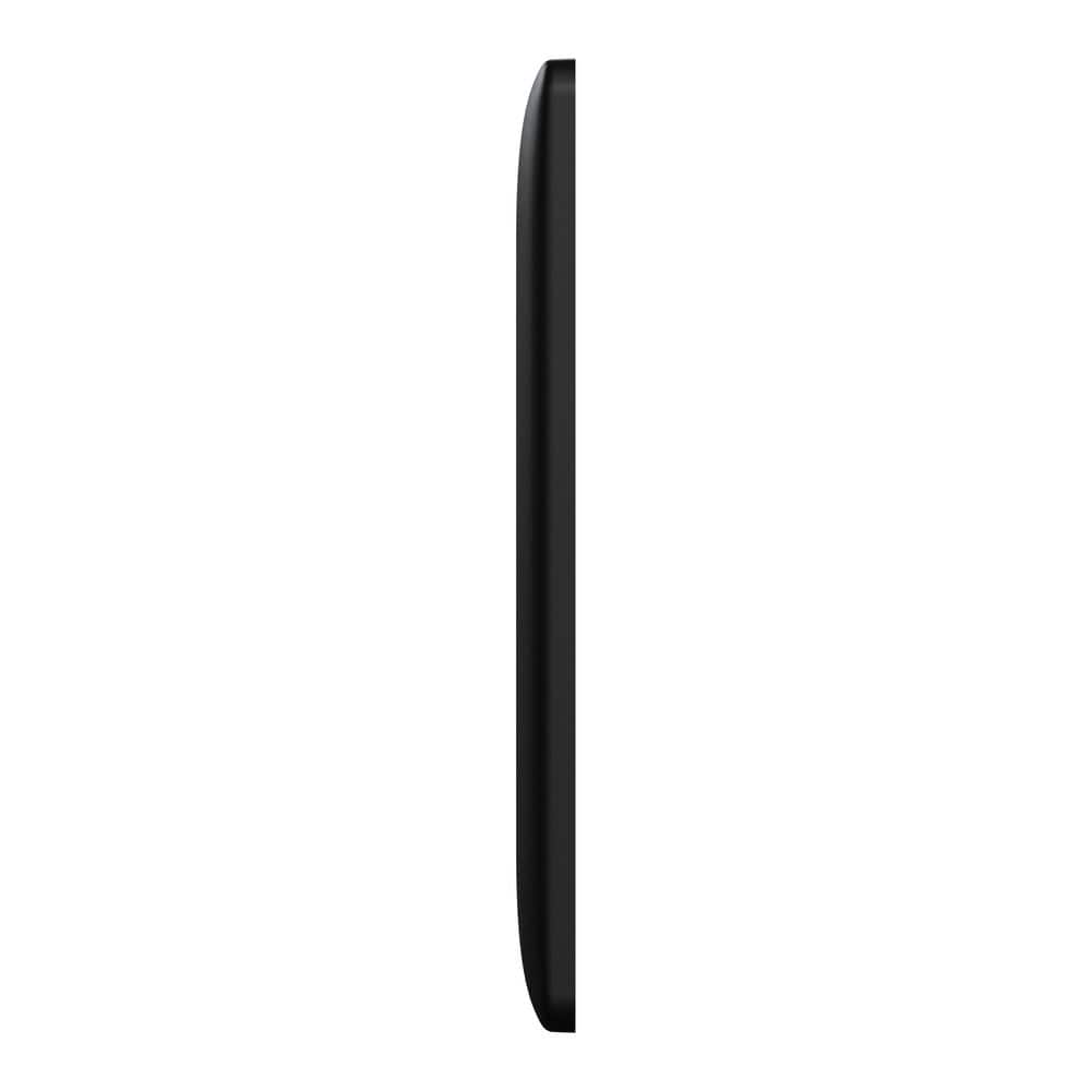 Matte Black 2-Gang Smooth Polycarbonate Wall Plate
