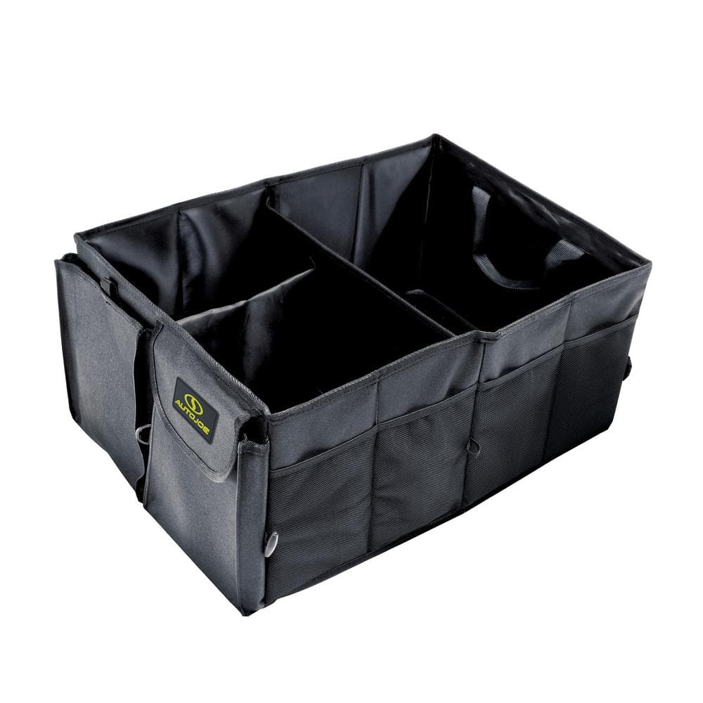 AUTO JOE Collapsible Auto Storage Organizer with Anchor Straps and Toggle  Fasteners for Hold Security ATJ-CTSO-BLK - The Home Depot