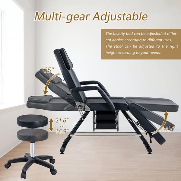 Tatub Tattoo Chair for Clients, Adjustable Facial India | Ubuy