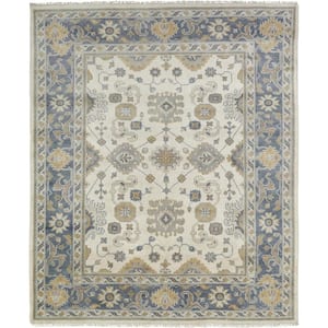 Umbria Ivory/Black 10 ft. x 14 ft. Area Rug