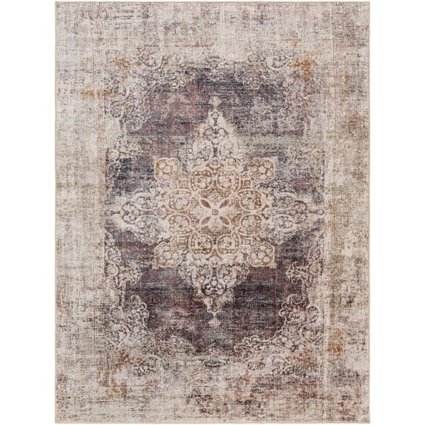 Livabliss Jefforson Brown/Multicolor 3 ft. x 4 ft. Traditional Indoor Area Rug