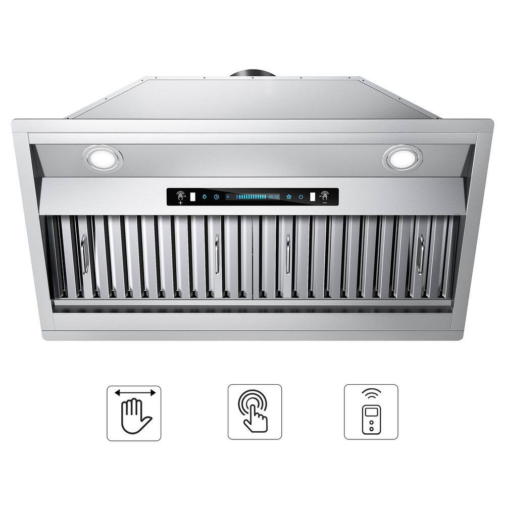 42 in. 400 CFM Convertible Insert Range Hood Stainless Steel with Baffle Filters, LED and Gesture Control price history on PriceWatchPro