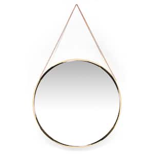 Franc 17.5 in. W x 17.5 in. H Wall Mirror - Gold Plastic Frame