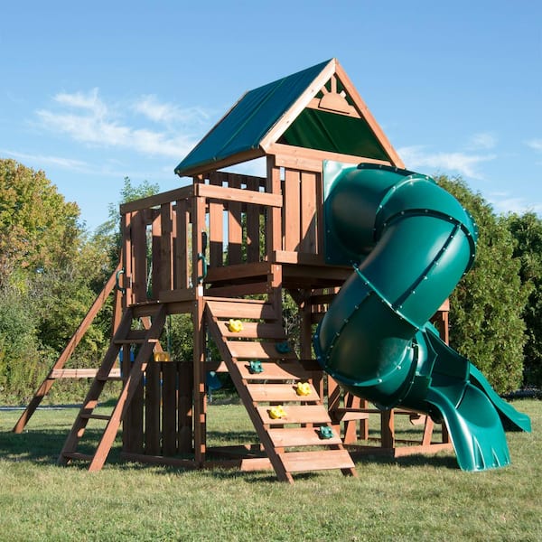 Swing-N-Slide Playsets Tellico Terrace Ready-To-Assemble Wooden 