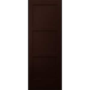 36 in. x 96 in. Birkdale Espresso Stain Smooth Solid Core Molded Composite Interior Door Slab