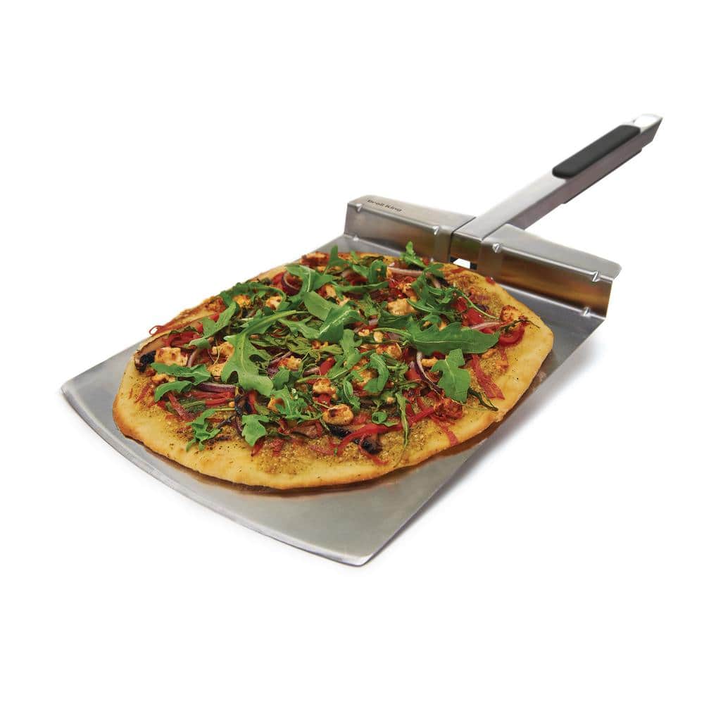 Broil King Stainless Steel Folding Pizza Peel with Soft Grip Handle