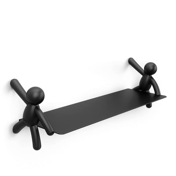 Umbra Buddy 18 in. W x 4 in. H Black Decorative Wall Shelf Black