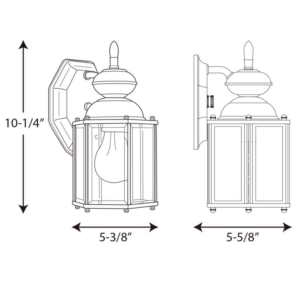 Matte Black Brass Cylinder Wall Sconce with Clear Glass