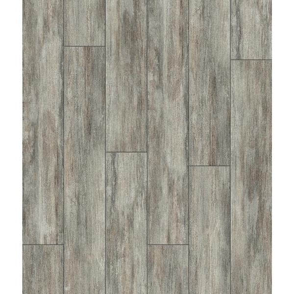 Take Home Sample - Natural Linear Scraped Stone Loose Lay Waterproof Luxury Vinyl Plank Flooring