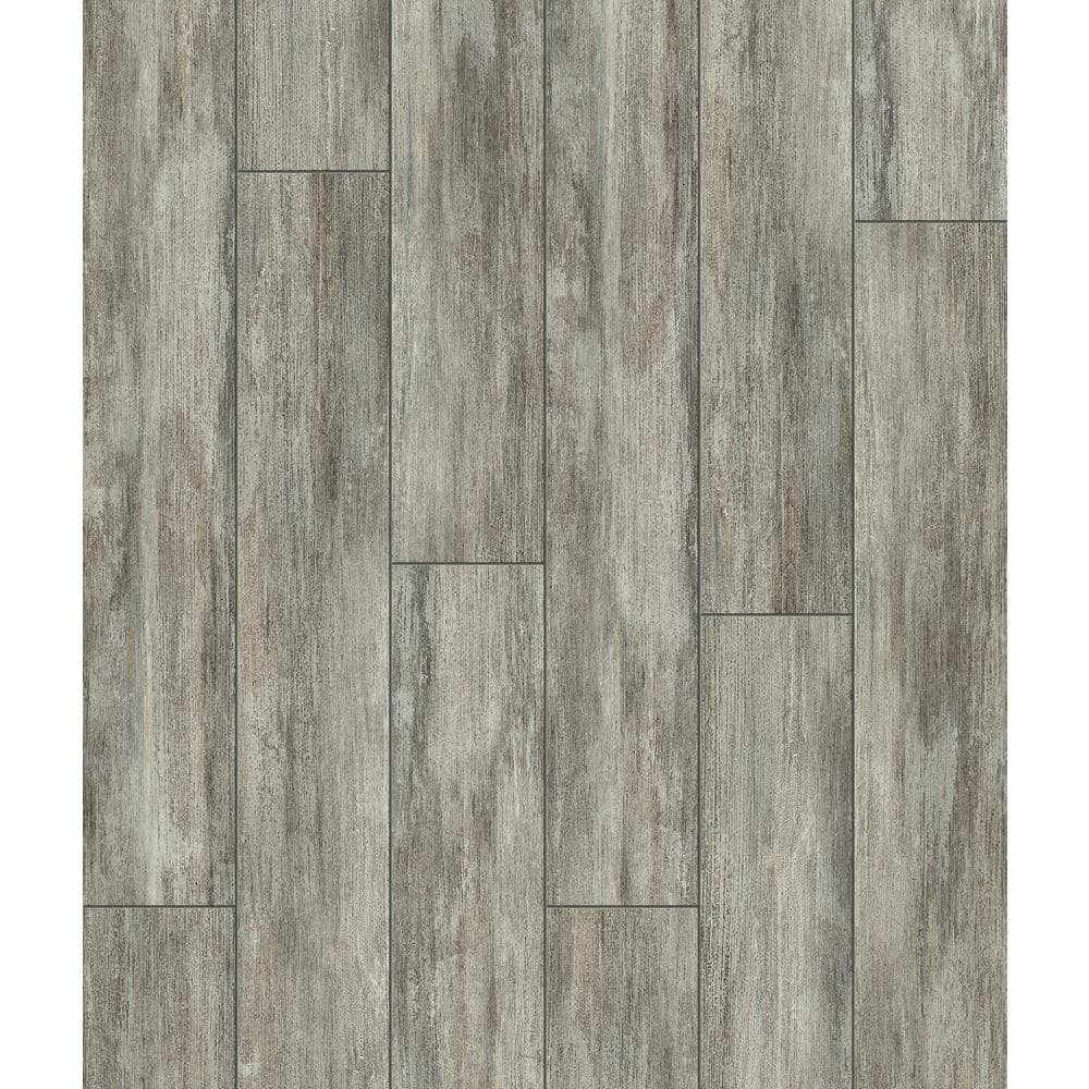 Take Home Sample - Natural Linear Scraped Stone Loose Lay Waterproof Vinyl 