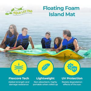 20 ft. Bullfrog Water Playground Floating Foam Island, Yellow