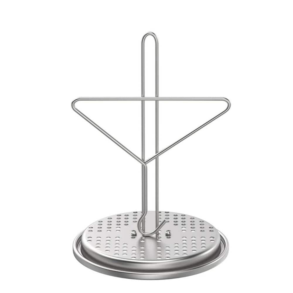 JFVKAF 1-Piece Chrome Finish Turkey Frying Pans Rack Aluminum Base with ...