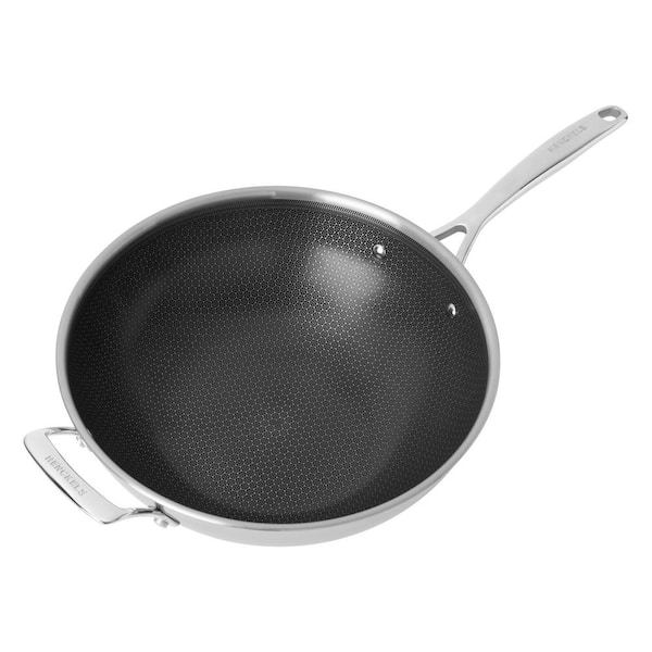 Paradigm Ceramic 12 in Stainless Steel Nonstick Wok with Lid