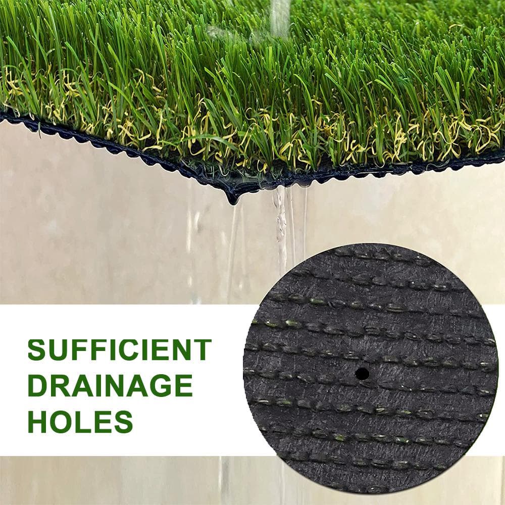 Premium Deluxe Green Artificial Grass Turf with Polyurethane Backing