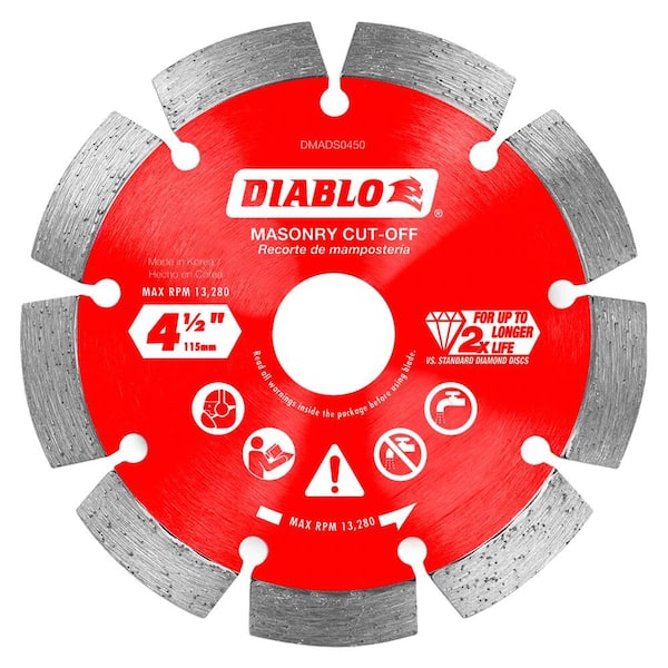 DIABLO 4-1/2 in. Diamond Segmented Cut-Off Discs for Masonry