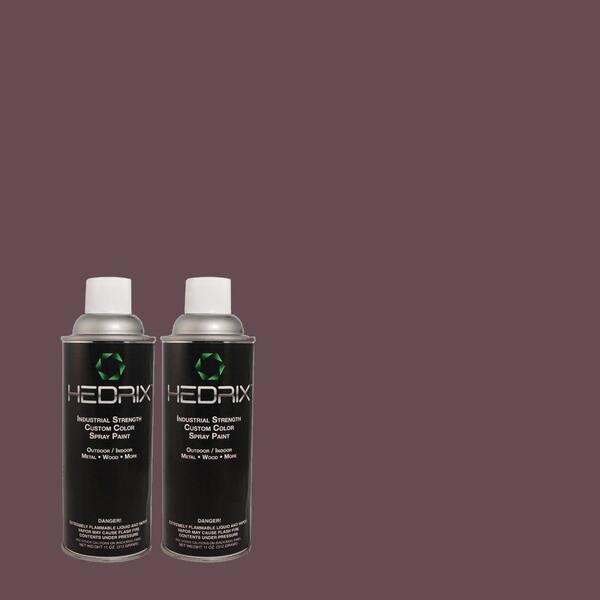 Hedrix 11 oz. Match of RAH-96 Rich Purple Gloss Custom Spray Paint (2-Pack)