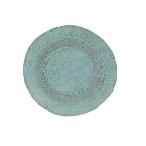 Radiant Collection 100% Cotton Bath Rugs Set, 22 in. Round, Blue