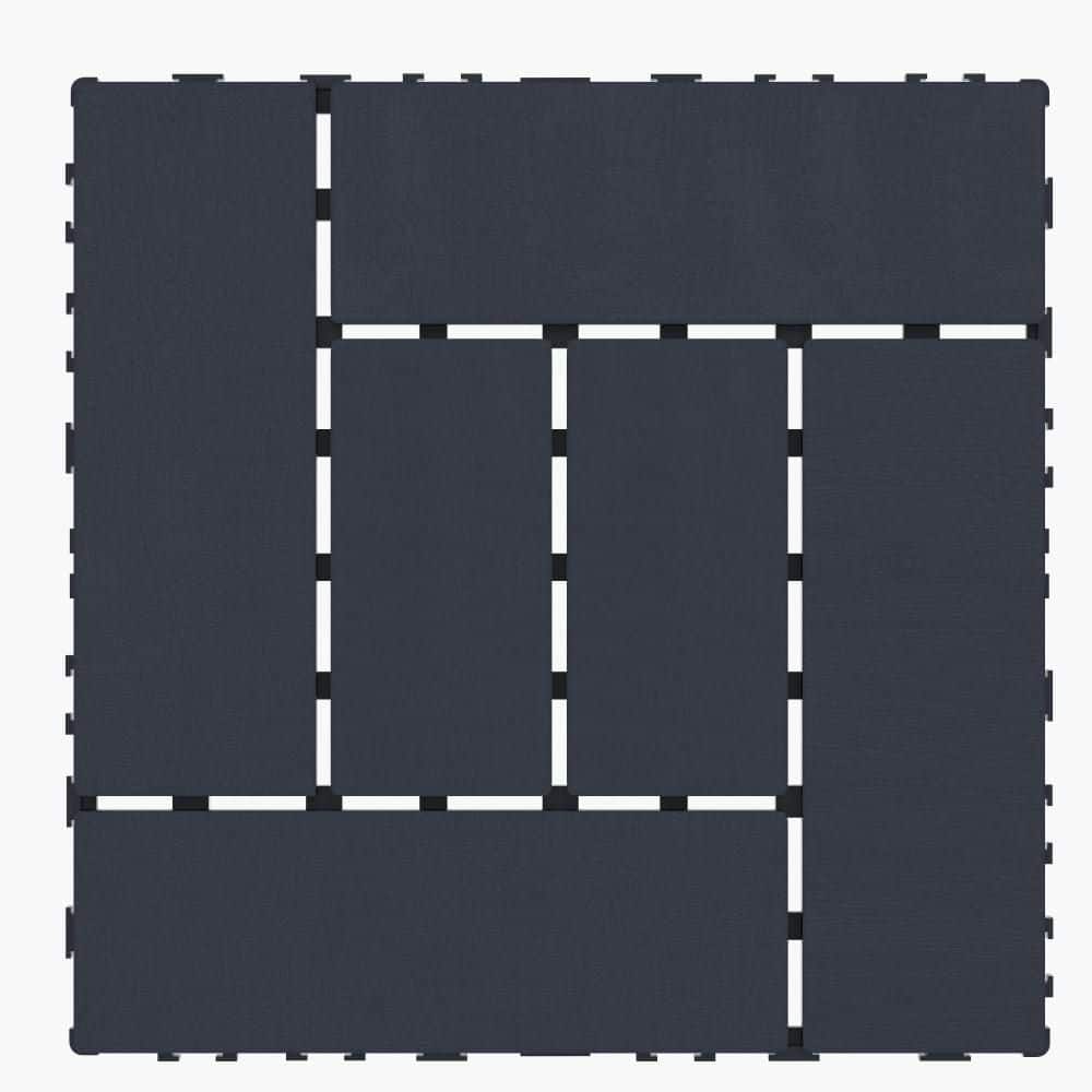 Garden Path Tiles Outdoor Flooring Paver 12 in. x 12 in. Plastic Interlocki