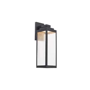 Amherst 18 in. Hardwired LED Outdoor Wall Light 3000K in Black