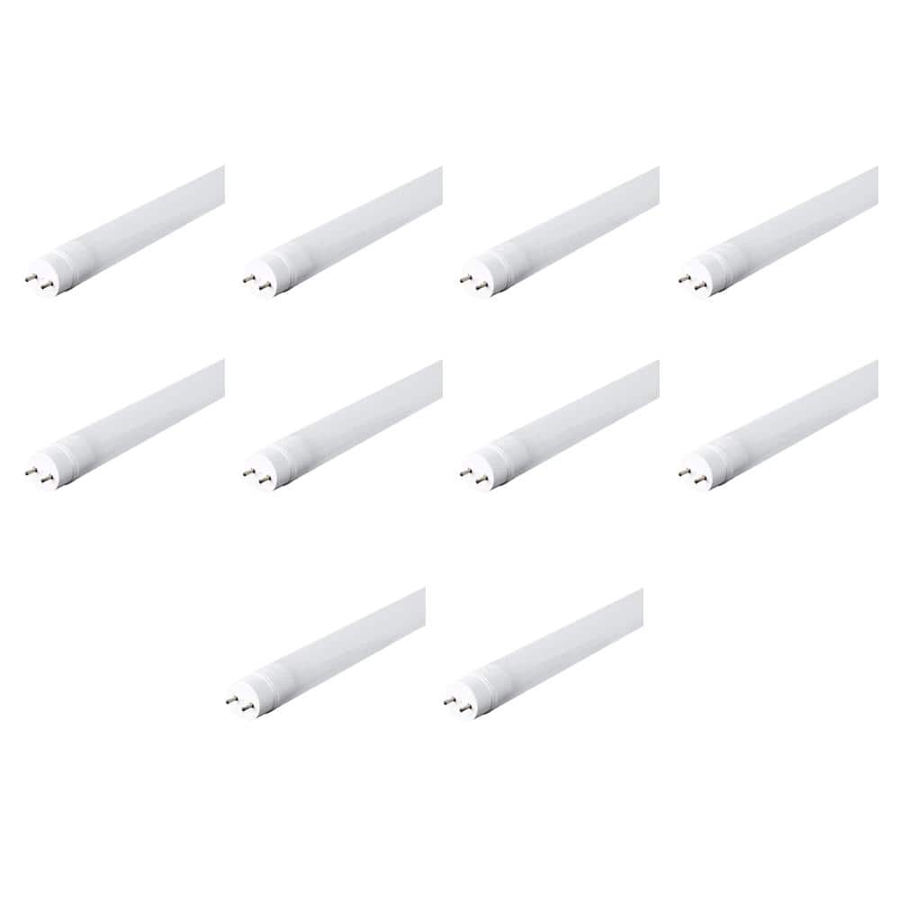 Daylight White 2FT 18w Linkable Fluorescent Replacement Light 6000-6500k Excellent 10 Pack LED Tube Light 