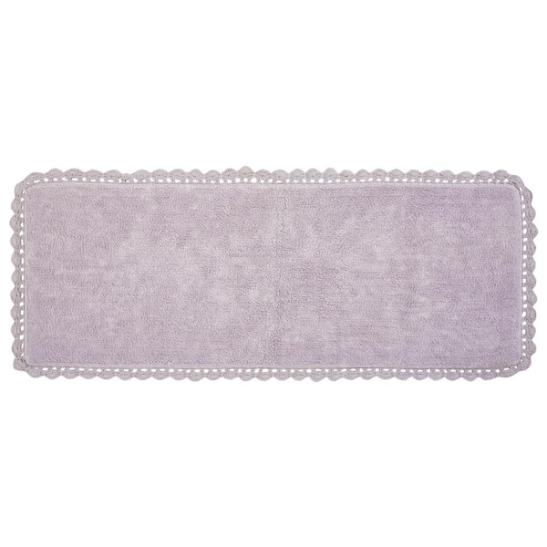 Chesapeake Merchandising Inc Chesapeake Crochet Lavender Bath Runner (24 in. x 60 in.), Purple