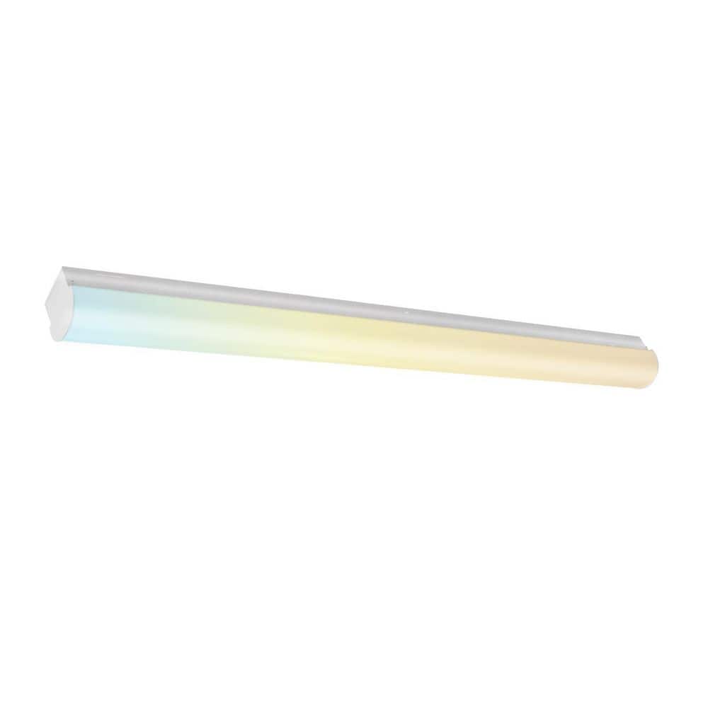 RUN BISON ft. Integrated LED Dimmable Linear LED Strip light Shop light,  CCT/Wattage/Lumen Selectable, 0-10V Dimming, 120-277V HT-STRIP-4FT/277-8453-235D  The Home Depot