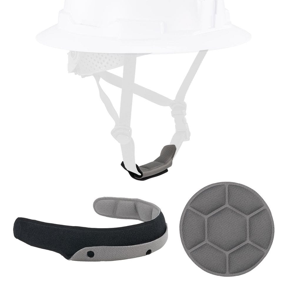 Skullerz 8900 Gray Replacement Padding Pack for Type 2 Full Brim Safety Helmet - Sweatband/Chin Pad/Top Pad price history on PriceWatchPro